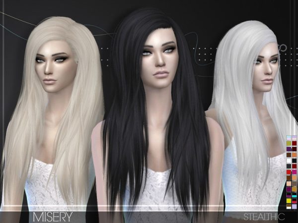 Stealthic - Misery (Female Hair) - The Sims 4 Catalog