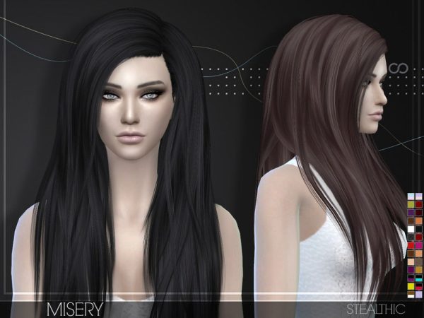 Stealthic - Misery (Female Hair) - The Sims 4 Catalog