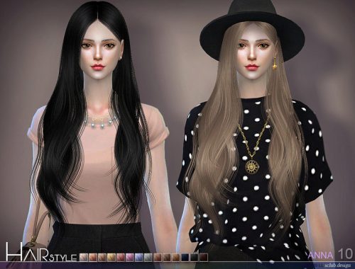 sclub ts4 hair Anna n10