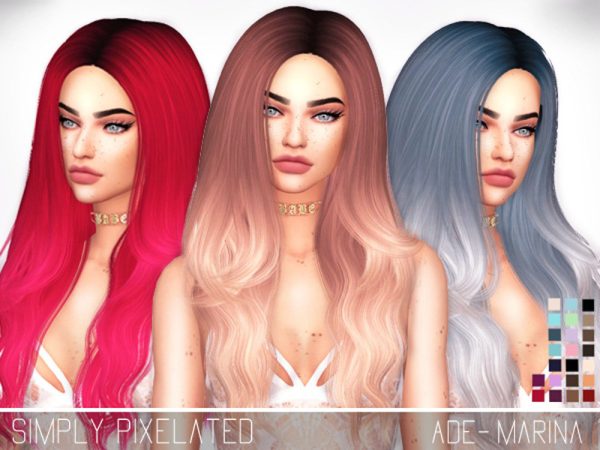 Ade-Marina Hair Retexture - Mesh Needed - The Sims 4 Catalog