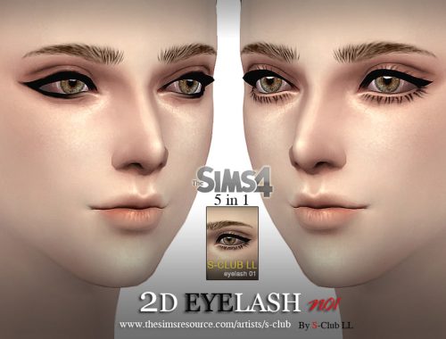 S-Club LL thesims4 eyelash 01