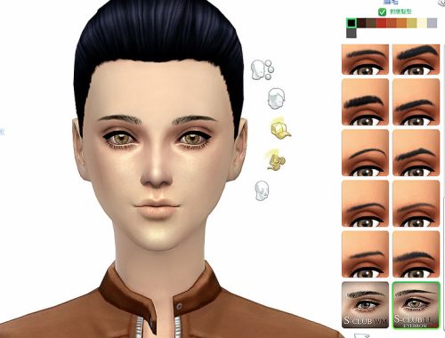 S-Club LL thesims4 Eyebrows F04