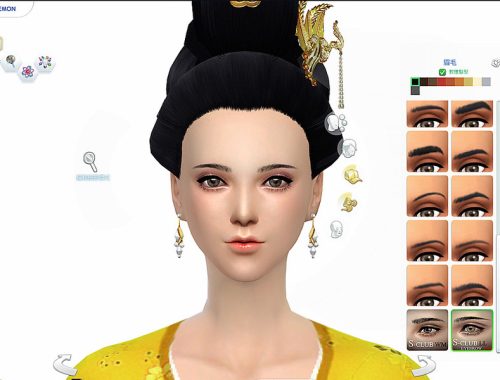 S-Club LL thesims4 Eyebrows F04