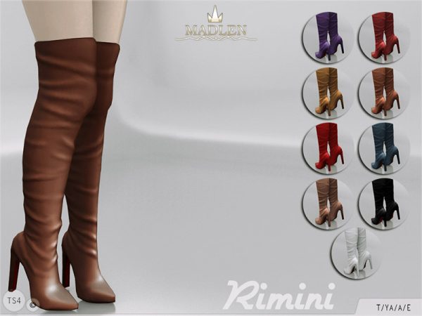 Madlen Rimini Boots - The Sims 4 Catalog