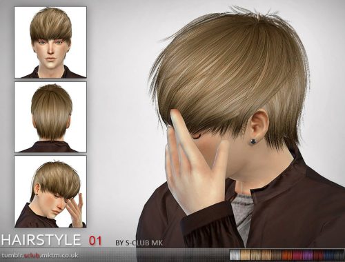 S-Club MK The Sims 4 - Hair #1