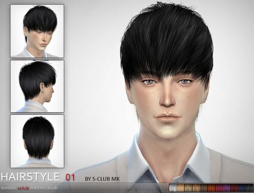 S-Club MK The Sims 4 - Hair #1
