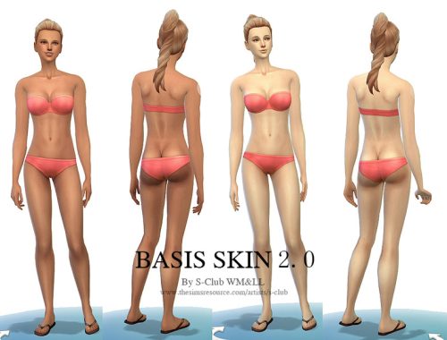 S-Club WMLL thesims4 BASSIS skintones2.0