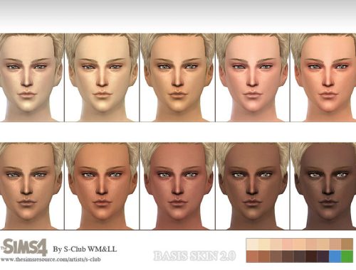 S-Club WMLL thesims4 BASSIS skintones2.0