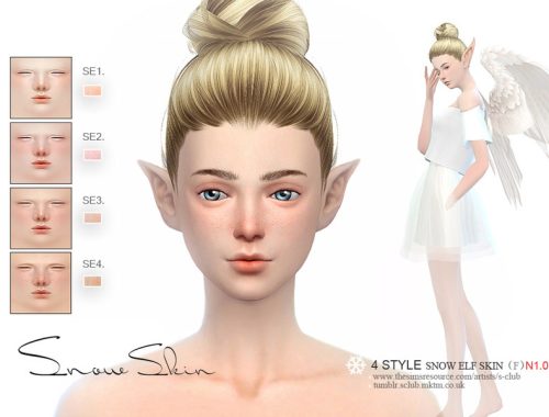 S-Club ts4 HS Snow Elf skintones (F)1.0