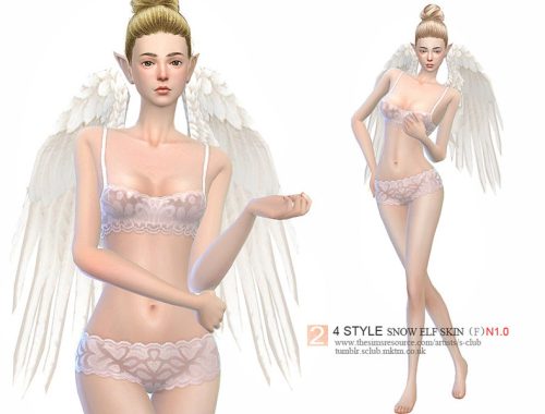 S-Club ts4 HS Snow Elf skintones (F)1.0