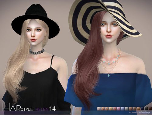 sclub ts4 hair Helen n14