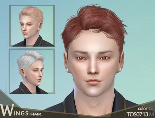 WINGS Sims4 Hair TOS0713 MALE V.2