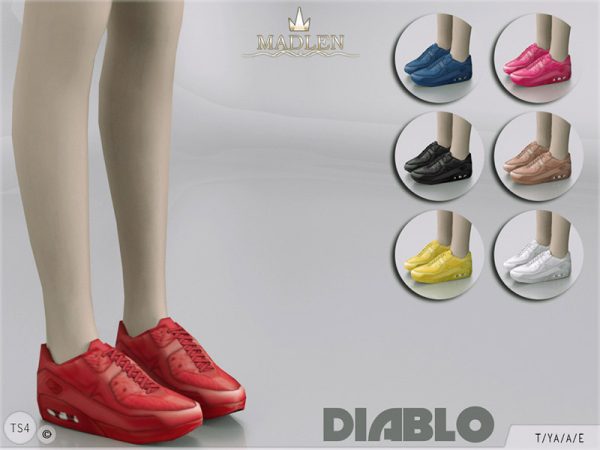 Madlen Diablo Sneakers - The Sims 4 Catalog