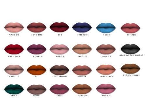 Kylie Cosmetic Matte Lipsticks updated (v.3) all colors