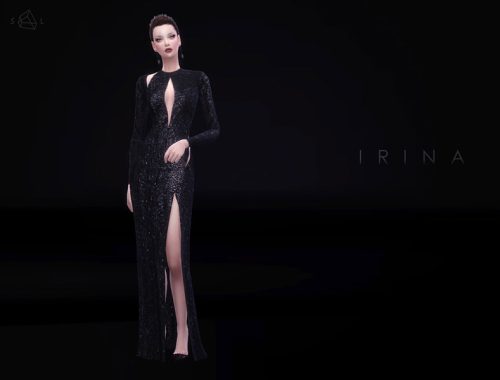 Cutout Sequined Gown IRINA