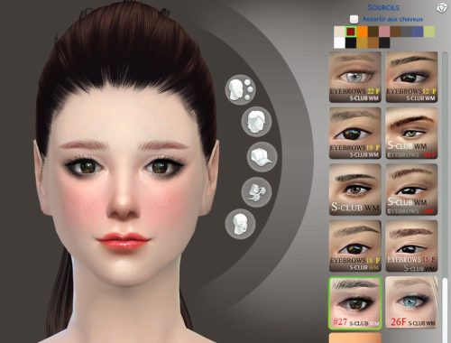 S-Club WM thesims4 Eyebrows27 F
