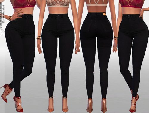 High Rise Black Denim
