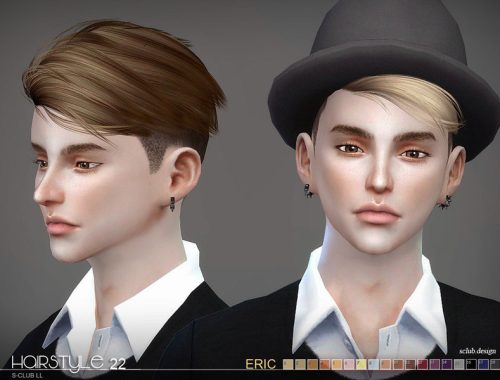 sclub ts4 hair Eric n22