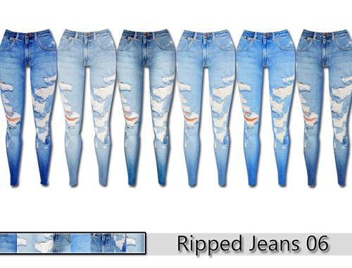 PZC_Ripped Denim Jeans 06