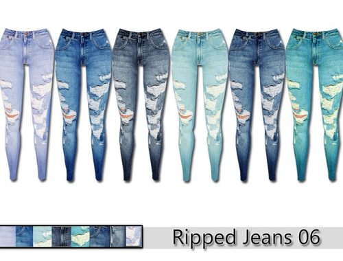 PZC_Ripped Denim Jeans 06