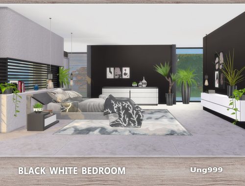 Black White Bedroom