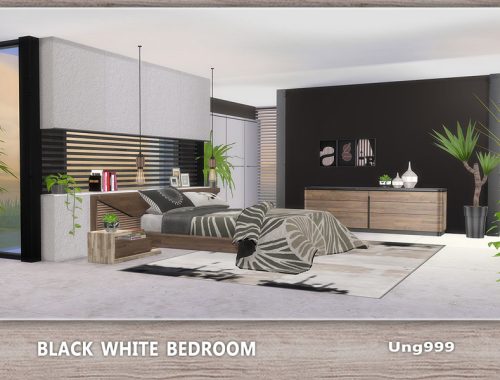 Black White Bedroom