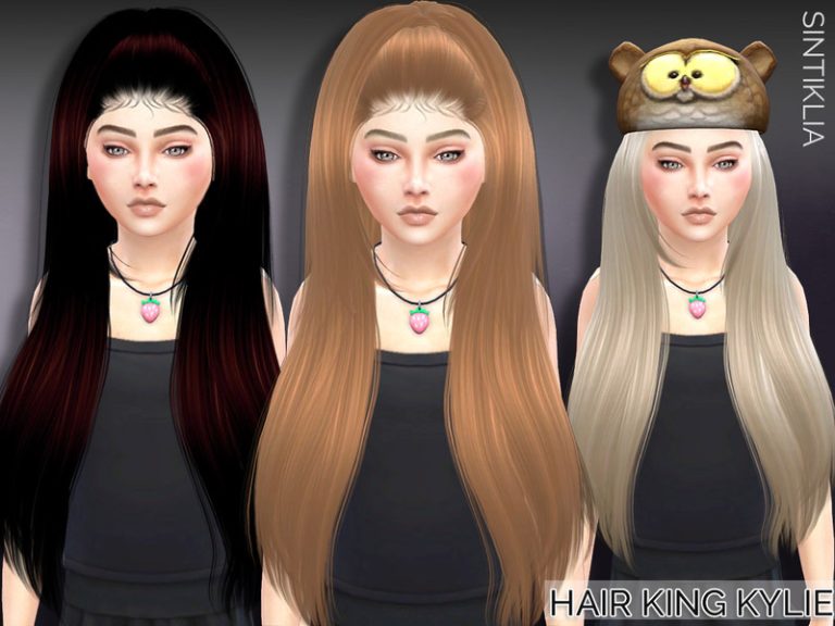 Sintiklia - Child hair King Kylie - The Sims 4 Catalog