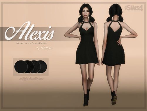 Trillyke - Alexis A-Line Little Black Dress