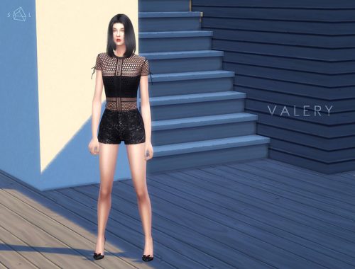 Panelled Lace Tee VALERY
