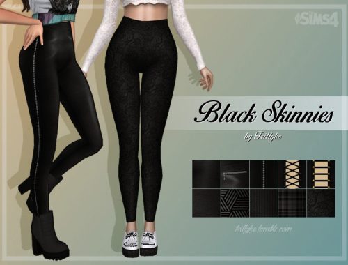 Trillyke - Black Skinnies