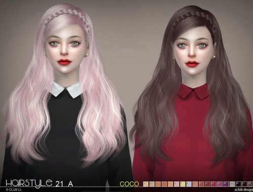 sclub ts4 hair CoCo n21A