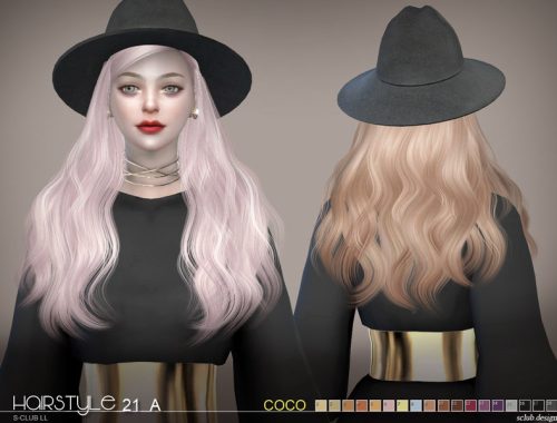 sclub ts4 hair CoCo n21A