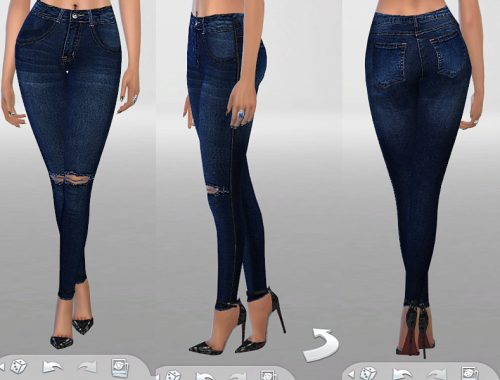 Indigo Skinny Jeans No.02
