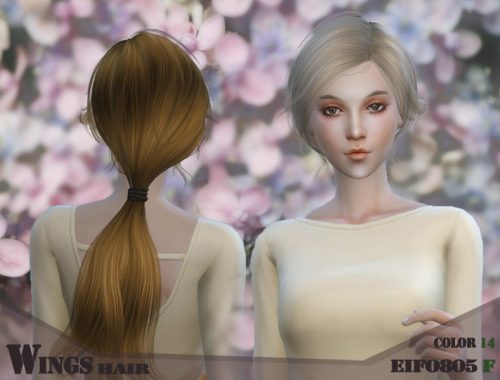 Wings hair sims4 F EIFO805