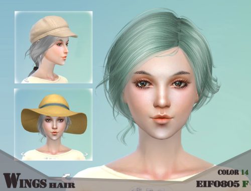Wings hair sims4 F EIFO805