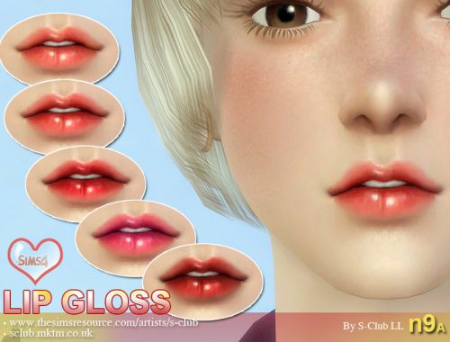 S-Club LL thesims4 Lipstick F09