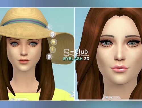 S CLUB sims4 eyelash 0.5