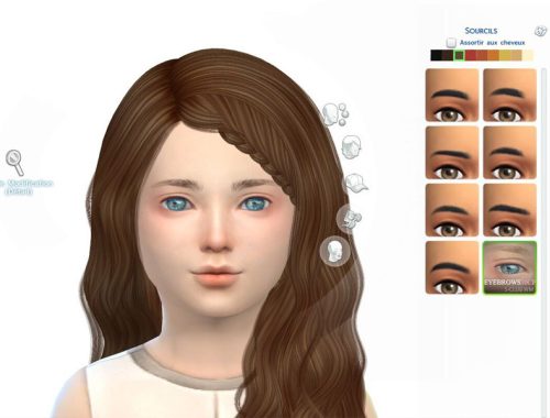 S-Club WM thesims4 Eyebrows10 CF