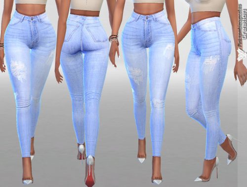 Sun Light Distressed Denim