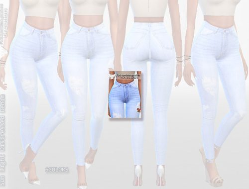 Sun Light Distressed Denim