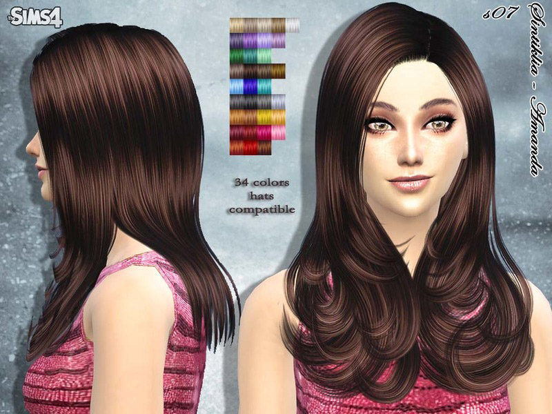 Sintiklia - Hair s07 Amanda - The Sims 4 Catalog