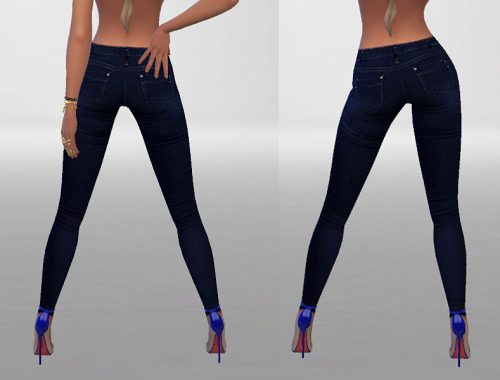 Dark Ripped Denim Jeans