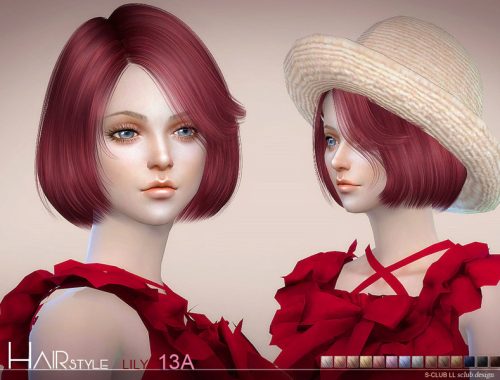 sclub ts4 hair Lily n13A update 20170108