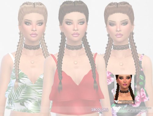 PZC Hair Retexture Maargareth Parallel(Mesh Required)