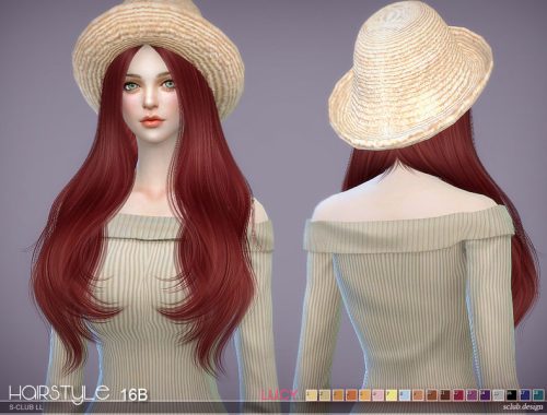 sclub ts4 hair Lucy n16B