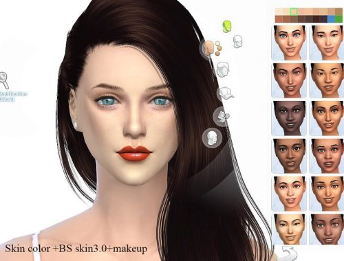 S-Club WM ts4 skin cas colors x 4 default replacement