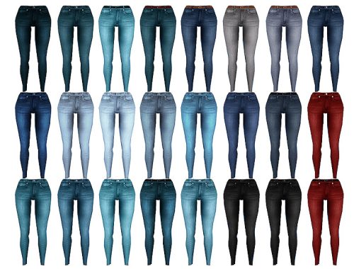 Set52- Belted High Waisted Jeans