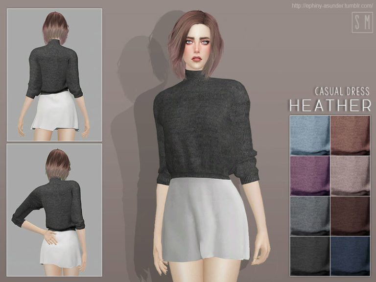 [ Heather ] - Casual Dress - The Sims 4 Catalog