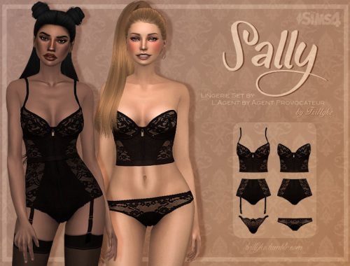 Trillyke - Black Lingerie Collection (Vanesa and Sally)