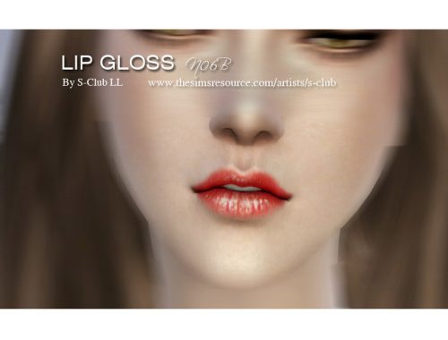 S-Club LL thesims4 Lipstick F06B